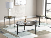 A2Z Furniture - Ashley Furniture - Dorylin Table (Set of 3) - Occasional Table Set (3/CN) / Black - T139-13